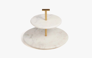 Soporte de pastel de alta calidad, Soporte redondo de latón florecido decorativo plegable multinivel para pastel, soporte de pastel real para boda - Product Image 6