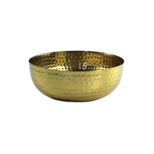 Bol de service martelé de meilleure qualité en laiton bol de service de nourriture en métal le plus vendu avec plaqué or au meilleur prix - Product Image 1