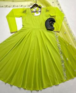 ชุดสูท SALWAR แขนและกางเกงจอร์เจีย,ชุดสูทลำลองสีสวยดูพาท่าเรียบง่ายและทันสมัย - Product Image 4