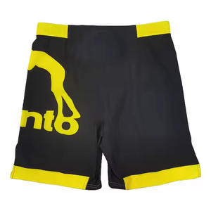 Los pantalones cortos MMA de calidad permiten DTG tela estirable Impresión digital de boxeo de alta calidad Unisex 100% algodón Impresión de logotipo personalizado - Product Image 1