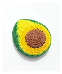 Wholesale Promotion <b>Toys</b> Green Cotton <b>Knitted</b> Kids Adult logo Print Customized Kick Ball Footbag Hacky Sack Juggling Ball - Product Image 5