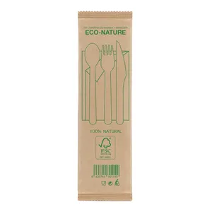 Set di posate usa e getta ecologiche Aralia Green Gadgets - Product Image 2