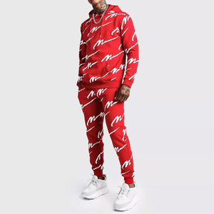 Conjunto de chándal de 2 piezas para otoño e invierno al por mayor, chándal de algodón y poliéster, chándal para hombre con logotipo personalizado - Product Image 1