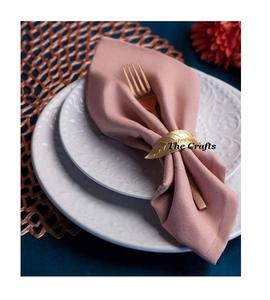 Anillo para Servilletas de Diseño Moderno, Anillo para Servilletas de Aluminio Color Dorado, Anillo para Servilletas con Forma de Árbol para el Hogar y Restaurantes - Product Image 1