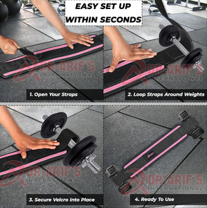 Heavy Duty Neoprene 500 Lbs Support Hip Thrust Belt Non Slip Glute Trainer Extra Padding Gym Home Workouts <b>Dumbbells</b> - Product Image 4