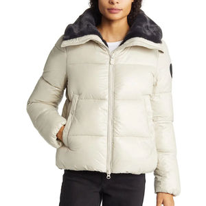 Chaqueta de Invierno Acolchada de Alta Calidad al por Mayor con Logotipo Personalizado, Chaqueta de Nailon Transpirable de Talla Grande con Peluche para Exteriores, Chaqueta Acolchada para Mujer - Product Image 4