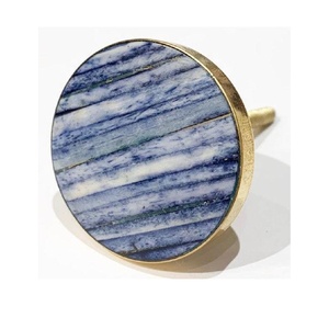 Bouton rayé en os bleu et blanc Vintage pour armoires de cuisine placard porte commode Almirah bouton poignée armoire meubles bouton - Product Image 2