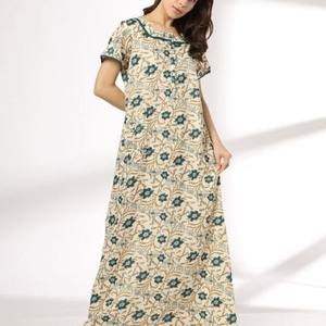 Luxury <b>Women</b> Nighty Satin Feel Smooth Touch Relax Fit Stylish Bedroom Wear Comfortable Night Dress - Product Image 5