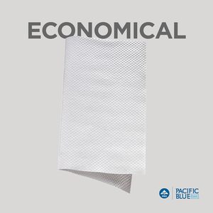 Serviettes en papier recyclé Pacific Blue Basic S-Fold, blanches, 250 serviettes/paquet, 16 paquets/caisse (20904) - Product Image 4