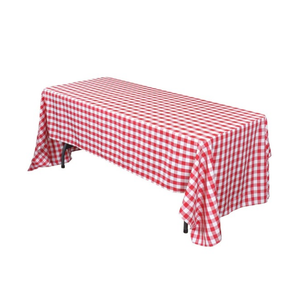 Wholesale Blue Checkered Cotton Linen Tablecloth Minimalist Style Washable Home Dining <b>Table</b> Cover Geometric Pattern Woven Fabri - Product Image 3