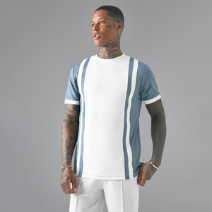 Personnaliser la mode décontractée imprimée hiver hommes couleur unie 2 pièces ensemble court t-shirt et short - Product Image 5