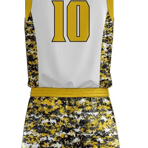 Uniforme de Baloncesto Personalizado de Alta Calidad para Hombre, Secado Rápido, Transpirable, con Números en la Parte Superior, Sublimación - Product Image 3