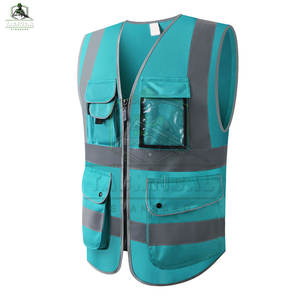 Chaleco de Seguridad para Hombre en Oferta, Reflectante, ANSI Clase 1, con Luz LED Intermitente, Impermeable, de Algodón/Poliéster, Cómodo, con Logotipo Personalizado - Product Image 3