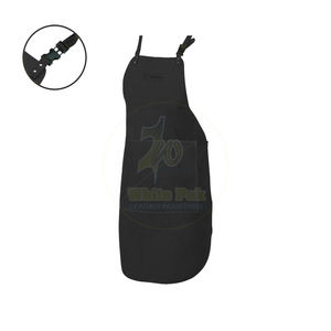 Delantal de soldadura de cuero dividido de alta calidad con certificación CE, ropa de trabajo protectora para operaciones de soldadura ignífugas seguras - Product Image 4