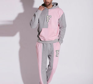 ชุดวอร์มผู้ชายแขนยาวปักโลโก้รุ่นใหม่ ผ้าฝ้าย 100% ไซส์ใหญ่ ระบายอากาศได้ดี น้ำหนักเบา ผ้าฟลีซ พิมพ์ลายพัฟ - Product Image 2