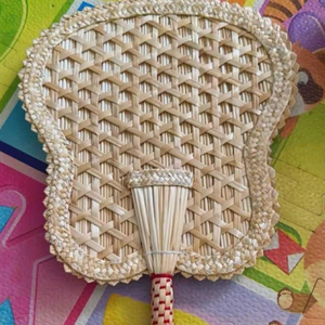 Ventilador de hoja de palma de algas marinas naturales | Ventilador de refrigeración ecológico hecho a mano | Decoración tropical | Alta calidad, pedidos personalizados - Product Image 6