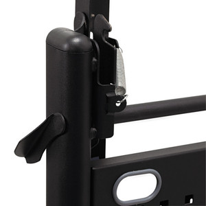 Base de mesa plegable Alera Valencia con panel de modestia, 28.5w x 19.75d x 28.5h, contemporánea, de metal negro - Product Image 2