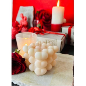 Vela Decorativa con Forma de Corazón Especial para San Valentín, Vela de Burbujas para Regalos, Fiestas y Ocasiones Especiales, Venta al por Mayor - Product Image 3