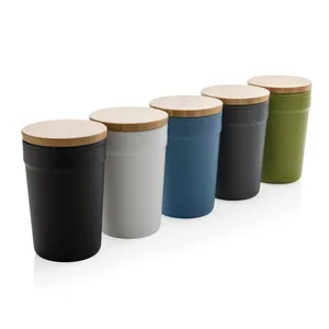 Vaso Sostenible GRS RPP con Tapa de Bambú, Gadgets Ecológicos - Product Image 5