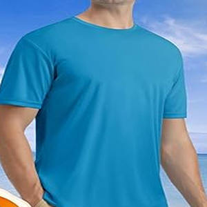 Camiseta Deportiva de Manga Corta para Hombre, Tejida, Transpirable, de Secado Rápido, con Protección Solar, Subida por Dress Sports - Product Image 4