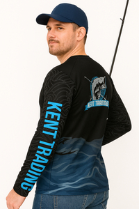 Camisa de Pesca de Manga Larga Sublimada Personalizada, Transpirable, de Poliéster, Protección UV UPF 50+, Ropa de Alto Rendimiento para Pescadores, Talla Grande - Product Image 5