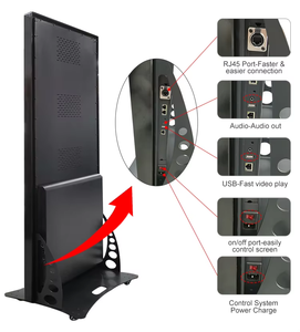 Xách tay p2.5 hai mặt miễn phí đứng <span class=keywords><strong>LED</strong></span> Poster màn hình trong nhà/ngoài trời có thể gập lại hiển thị kỹ thuật số cho trung tâm mua sắm thang máy - Product Image 6