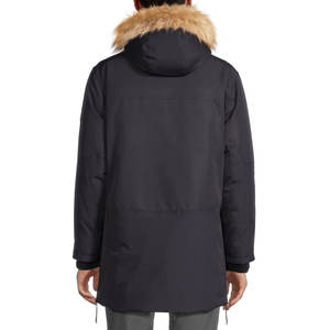 Parka Transpirable, Chaqueta Larga de Alta Calidad, Unisex, Forrada de Felpa, Impermeable para Invierno, con Colores Sólidos y Capucha de Piel, Parka para Hombre - Product Image 2