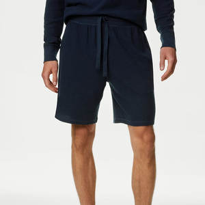 Vente en gros de shorts de gym épais 100% coton pour hommes en polaire de sport français éponge respirant short de sueur pour High Street non tissé - Product Image 4