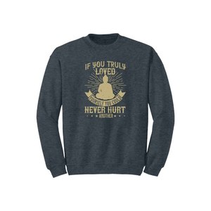 Sweat-shirt en coton mélangé Style décontracté Bouddha Thèmes Imprimer 12 Options de couleur 260-280 GSM Placement de conception personnalisable pour l'hiver - Product Image 2