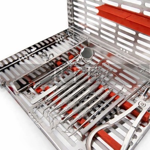 Juego de Instrumentos Endodónticos Dentales de 14 Piezas, Kit de Conductos Radiculares de Acero Inoxidable con Casete de Esterilización, Apto para Autoclave - Product Image 3