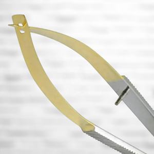 Ciseaux micro-chirurgicaux à ressort en or TC, 12 cm, équipement de microchirurgie, acier inoxydable allemand, ciseaux à ressort micro-action - Product Image 3