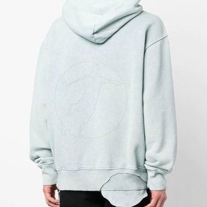 Sudadera con capucha con lavado ácido de calidad premium para hombre superventas nueva llegada patrón sólido teñido liso para invierno - Product Image 5