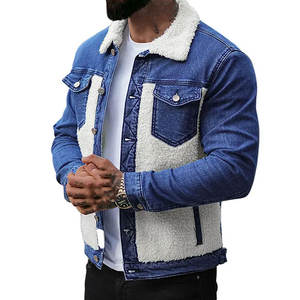 Chaqueta Vaquera Delgada de Moda para Hombre, Otoño Invierno, 100% Algodón, Cierre Cruzado, Abrigo de Vaquero Masculino - Product Image 6