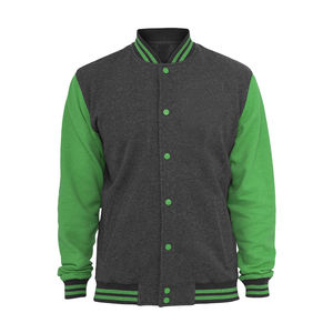 Vente en gros de veste universitaire en polaire à manches longues et fermeture éclair de haute qualité pour hommes, nouvelle veste à la mode à col montant pour l'hiver - Product Image 4