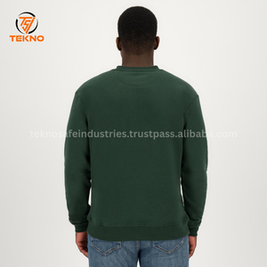 Sudaderas informales de otoño para hombres y mujeres, jerséis de lana de tela cómoda, ropa deportiva de cuello redondo, servicio OEM de ajuste holgado - Product Image 3
