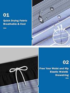 Pantalones Cortos Deportivos Personalizados para Hombre con Logotipo, de Secado Rápido, Transpirables, de Algodón con Patrón, de Malla de Secado Rápido, Tallas Grandes, de Lona - Product Image 4