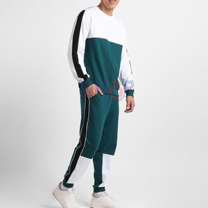 Survêtement de sport décontracté, respirant et écologique, en molleton solide personnalisé pour hommes, grande taille, à capuche, manches courtes, entraînement d'hiver, jogging - Product Image 2