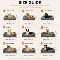 Coussin Premium en Chenille pour Animaux de Compagnie avec Mousse Alvéolée Anti-Pression et Rembourrage Rembourré pour Chiens et Chats de Taille Moyenne à Grande, Écologique