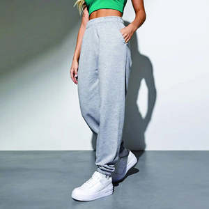 Nouveau pantalon de jogging décontracté en toile pour femme, sur mesure, OEM, pantalon de jogging, survêtement, pantalon de course, poches, 100% coton - Product Image 3