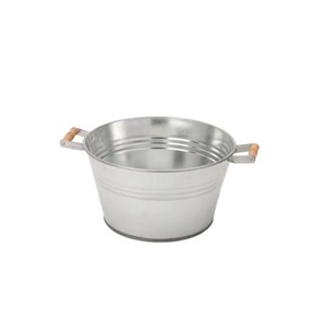 Le seau galvanisé offre un stockage durable solide, parfait pour le nettoyage de la décoration du jardin ou l'utilisation d'événements en métal résistant à la rouille - Product Image 1