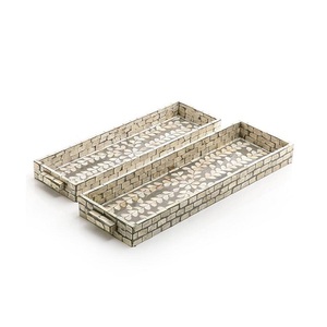 Fancy design chocolate <b>tray</b> premium quality MOP chocolate serving <b>tray</b> <b>table</b> ware rattan chocolate serving <b>tray</b> - Product Image 5