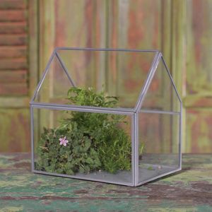 Terrario de metal con forma de vidrio hexagonal, elegante diseño de invernadero en miniatura, perfecto para plantas suculentas y musgo - Product Image 4