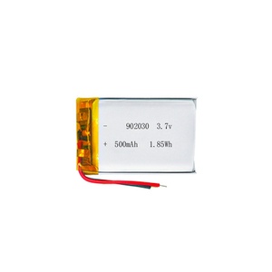 Bán buôn 902030 <span class=keywords><strong>polymer</strong></span> có thể sạc lại pin 3.7V nhiệt độ cao pin 500mAh 902030 <span class=keywords><strong>Lithium</strong></span> LiPo pin - Product Image 5