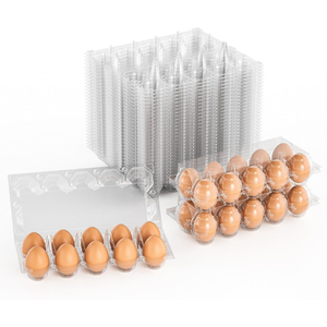 HEVDEM - Cartones Transparentes Desechables para Huevos de PET con 12 Cavidades, 2x6 Orificios, Embalaje para Supermercados con Impresión Personalizada, Hechos en Hebei - Product Image 2