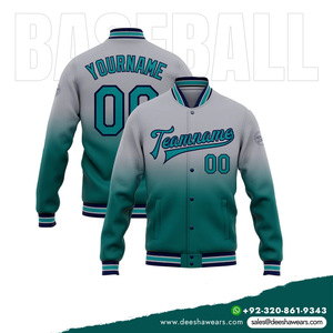 Team <b>Baseball</b> <b>Bomber</b> <b>Jacket</b> Deesha Wears 100% Polyester Lightweight Warm Athletic Outerwear Moisture Wicking Quick Dry for - Product Image 4