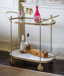 Chariot à vin d'hôtel Chariot de service en chambre Chariot de bar de service mobile Chariot élégant fini aux prix d'usine - Product Image 5