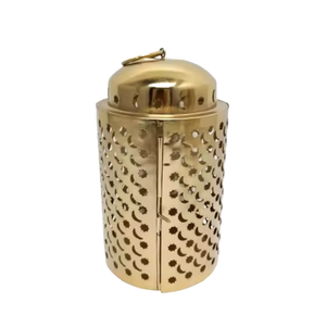 Lanternes colorées de décoration d'éclairage de bougeoir votif en métal structuré élégant pour l'éclairage de Noël et la décoration d'événements - Product Image 3