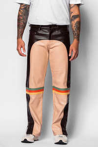 Veste d'hiver stylée pour hommes style hip-hop dernier cri OEM grande taille fermeture à glissière brodée en cuir PU poche à capuche avec col - Product Image 3