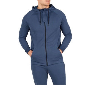 เสื้อฮู้ดสำหรับผู้ชายผ้าคอตต้อนรุ่นสั้นผ้าคอตต้อนมีซิปรูดแบบเรียบสำหรับปักโลโก้ตามสั่ง2025 - Product Image 1