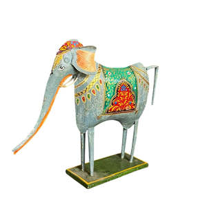 Iron Hand Painted <b>Elephant</b> Beautiful Animal Patterned Product - Product Image 1